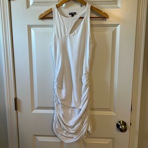 White midi Express dress